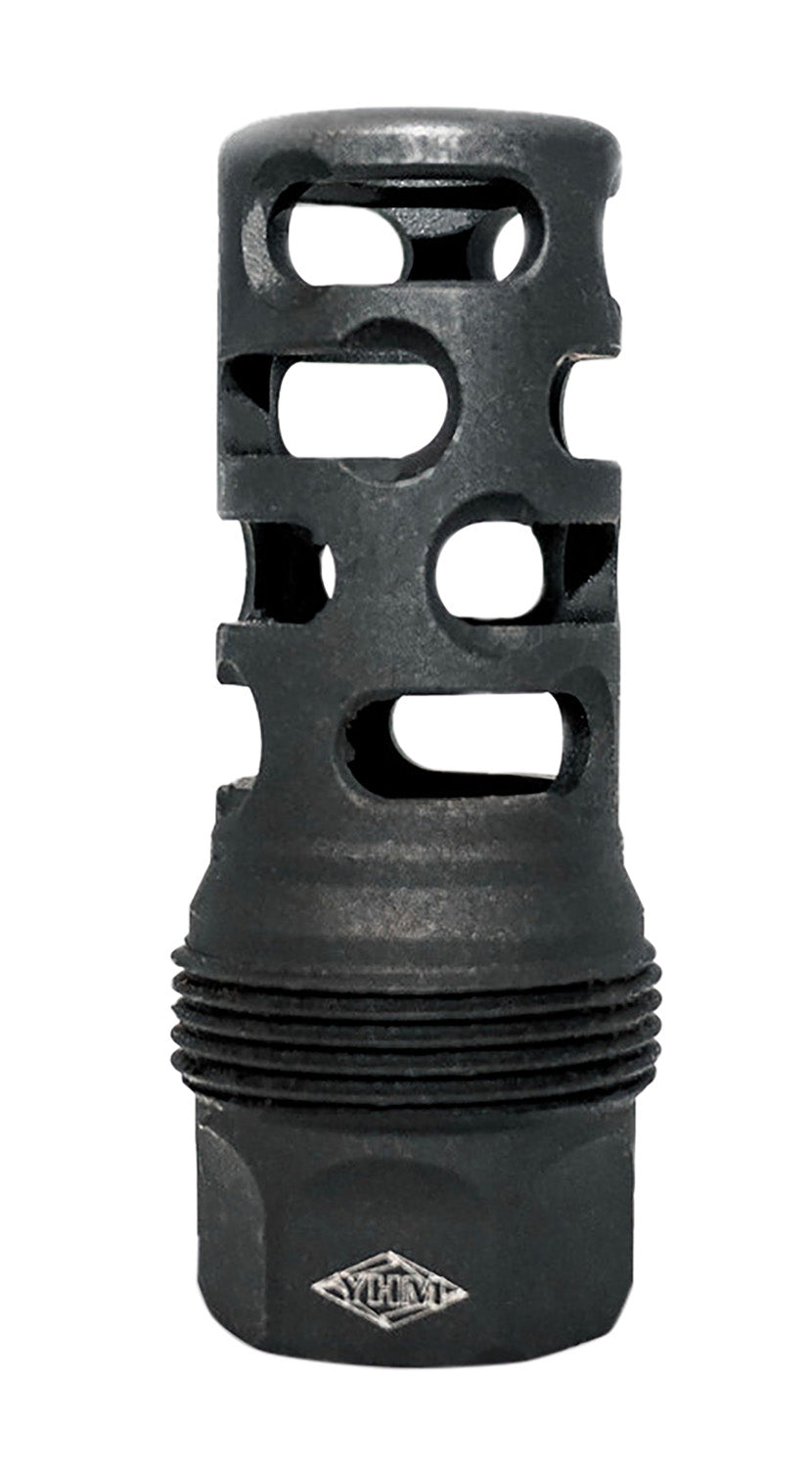 YHM 4405MB28 sRx Quick-Detach Long Muzzle Brake Steel Black Phosphate 1/2"-28 tpi 9mm for sRx System