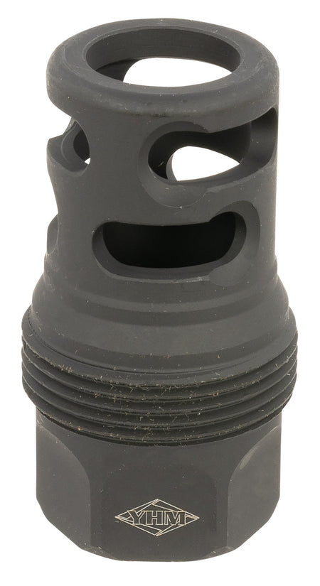 YHM 4445MB32 sRx Quick-Detach Short Muzzle Brake Steel Black Phosphate 5/8"-32 tpi sRx Compatible