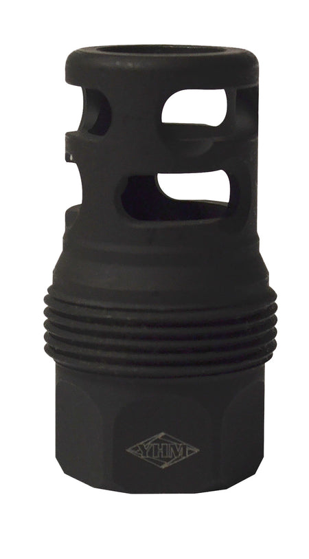YHM 4445MB24B sRx Quick-Detach Short Muzzle Brake Steel Black Phosphate 11/16"-24 tpi sRx Compatible
