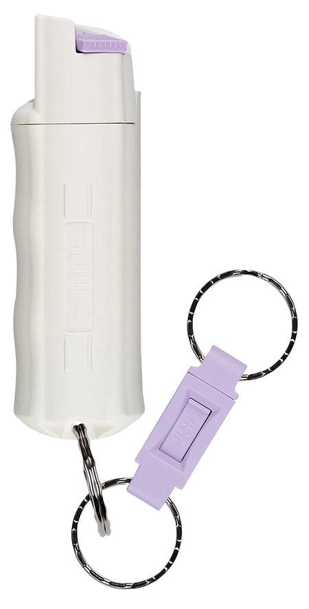 Sabre HC14GL02 OC Pepper Spray Glow In Dark White Case 10ft Range 25 Bursts UV Marking Dye