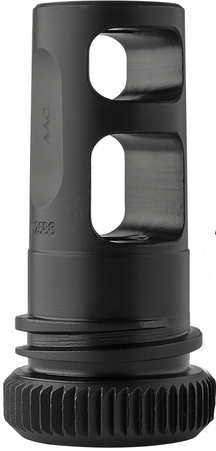 Advanced Armament 64132 BlackOut 22 Cal Muzzle Brake 1/2"-28 tpi Steel Black for 51T Suppressors