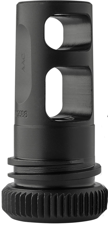 Advanced Armament 64132 BlackOut 22 Cal Muzzle Brake 1/2"-28 tpi Steel Black for 51T Suppressors