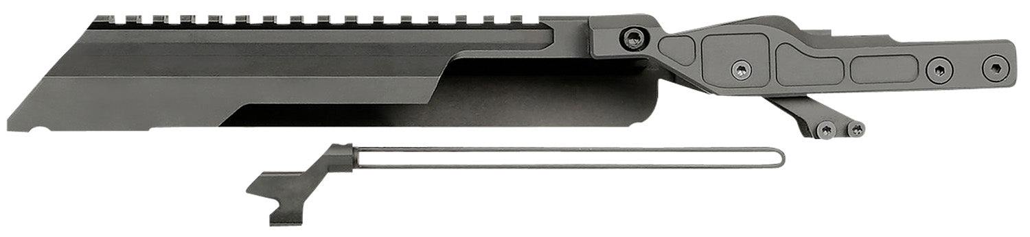 Midwest Industries MIAKALPHARTC Black Anodized AK Alpha Railed Top Cover with Adjustable Locking Block