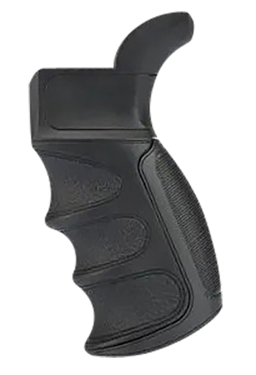 ATI Outdoors A5102347 X1 AR Platform Pistol Grip Black Suregrip Rubber with Finger Grooves