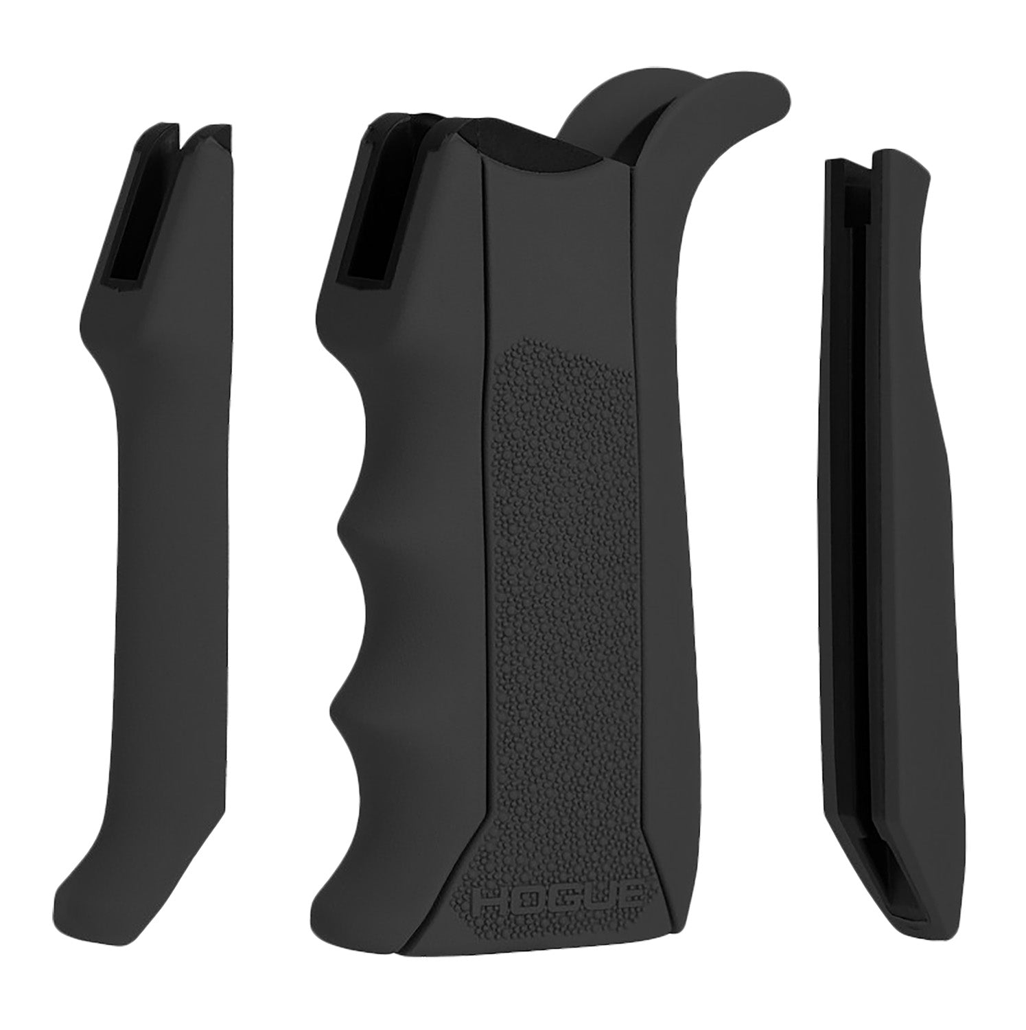 Hogue 13040 Black Modular OverMolded Rubber Pistol Grip Finger Grooves Fits AR-15/M16