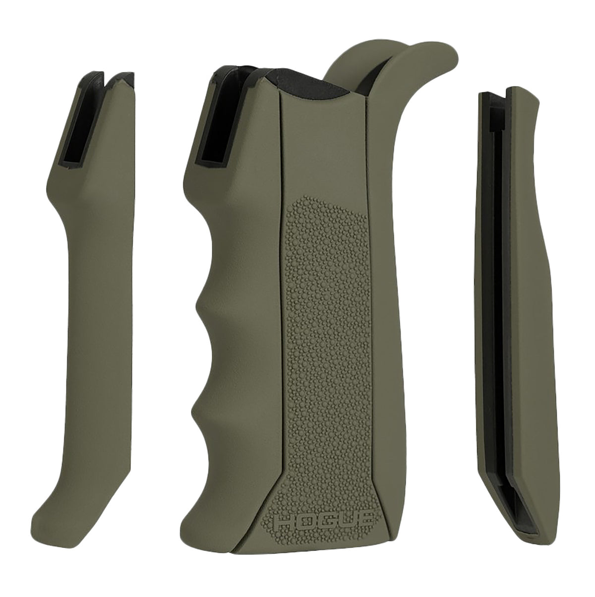 Hogue 13041 OD Green Modular OverMolded Rubber Pistol Grip Finger Grooves Fits AR-15/M16