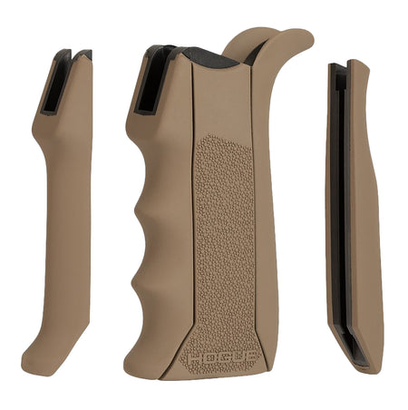 Hogue 13043 Flat Dark Earth Modular OverMolded Rubber Pistol Grip Finger Grooves Fits AR-15/M16