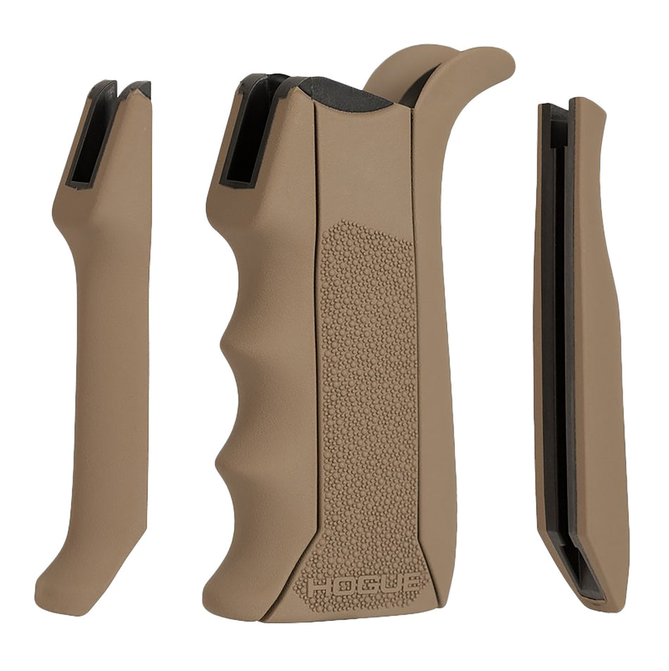 Hogue 13043 Flat Dark Earth Modular OverMolded Rubber Pistol Grip Finger Grooves Fits AR-15/M16