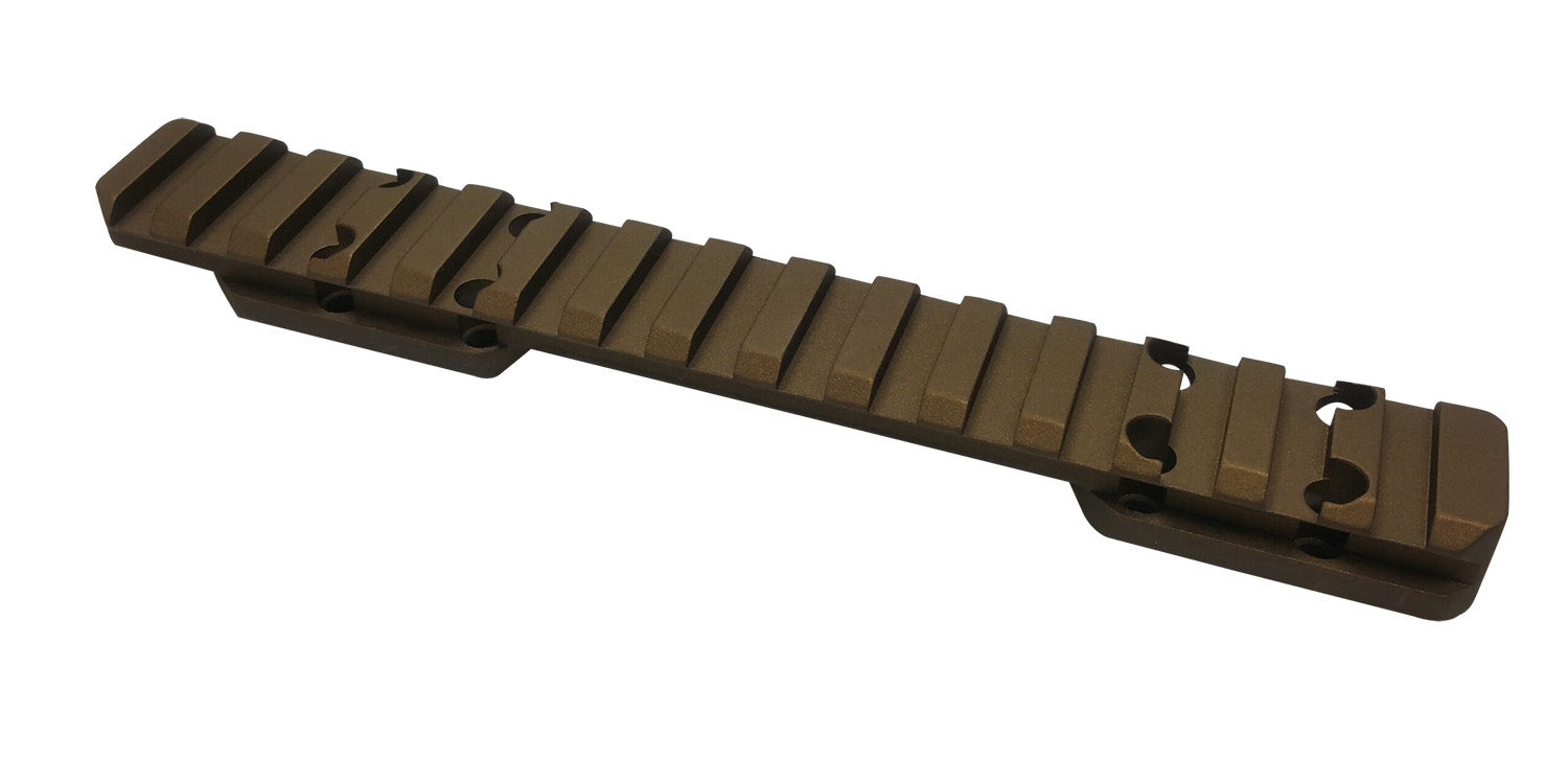 Talley P00SB735 Picatinny Optic Rail Smoked Bronze Browning X-Bolt Short Action 0 MOA