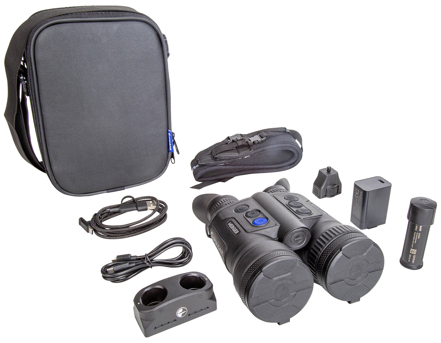 Pulsar PL77481 Merger LRF XL50 Thermal Imaging Binocular 2.5-20x 50mm Black Laser Rangefinder