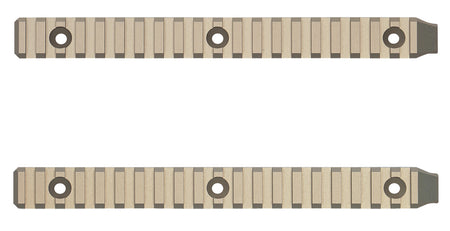 Q LLC The Fix Short Action Top Rail 8.50" 6 Mil Clear Coat Anodized