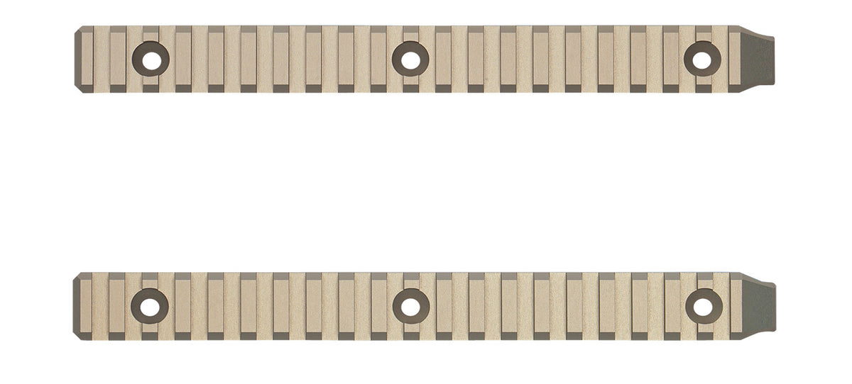 Q LLC The Fix Short Action Top Rail 8.50" 12 Mil Clear Coat Anodized