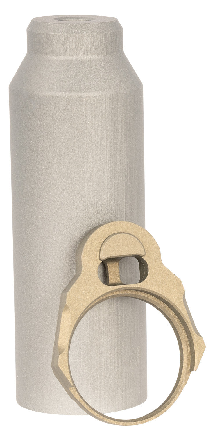 Q LLC ACCHBTUBESLEEVE Gray Buffer Tube Sleeve with End Plate for Honey Badger