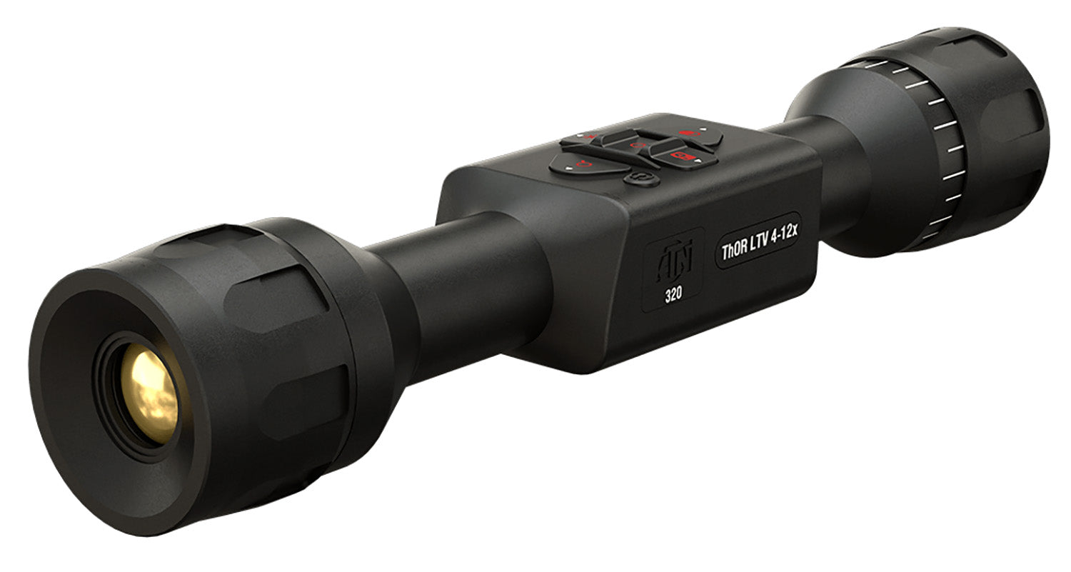 ATN Thor LTV 320 Black Thermal Rifle Scope 25mm 4-12x 320x240 Multi Reticle