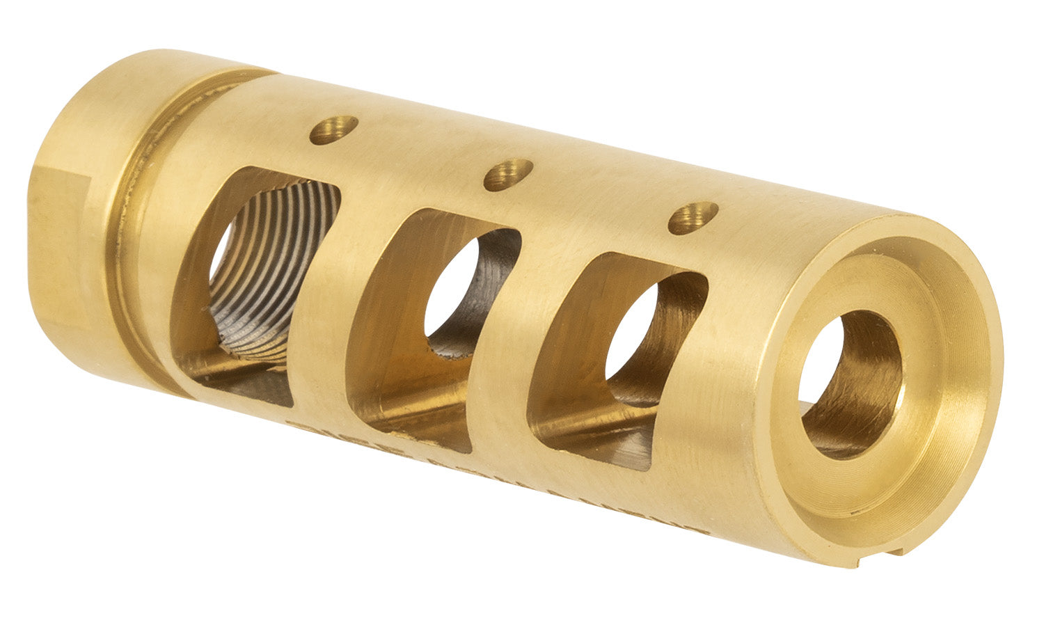 Rise Armament RA-701 Gold Titanium Muzzle Compensator 5/8"-24 tpi 30 Caliber AR-10