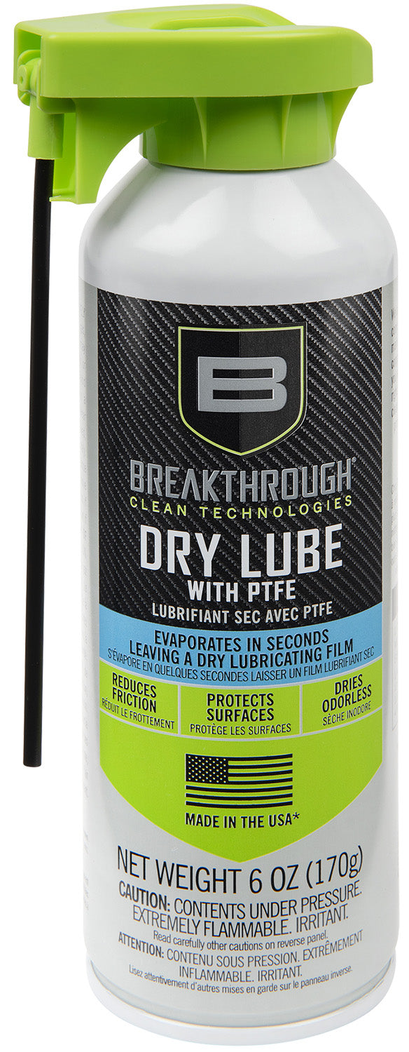 Breakthrough Clean BTADL6OZ PTFE Dry Lube Aerosol 6 oz