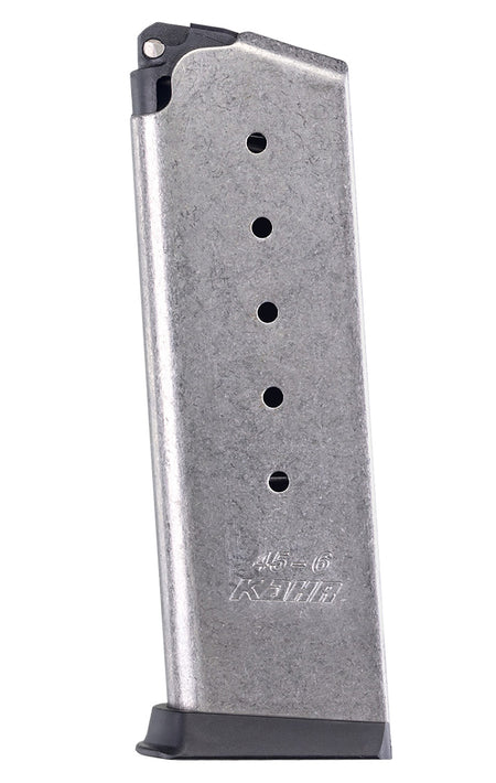 Kahr K625 .45 ACP 6rd OEM Stainless Detachable Magazine for CW and KP Models