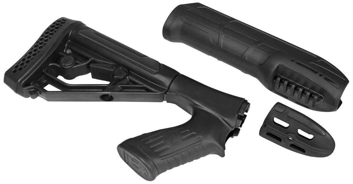 Adaptive Tactical AT02000 Black Synthetic Adjustable Stock Forend Kit for Remington 870 12 Gauge