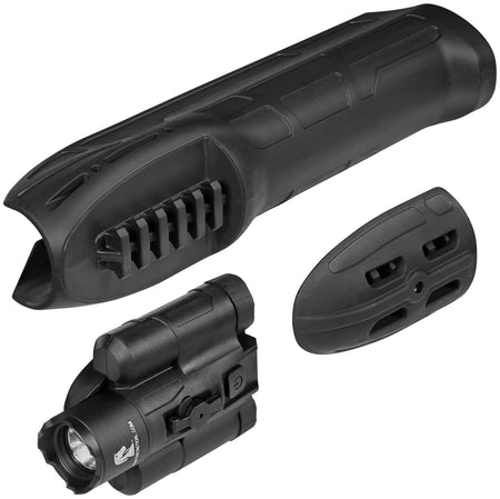Adaptive Tactical AT02901 Black 300 Lumen Flashlight Forend for Mossberg 500/590/Maverick 88
