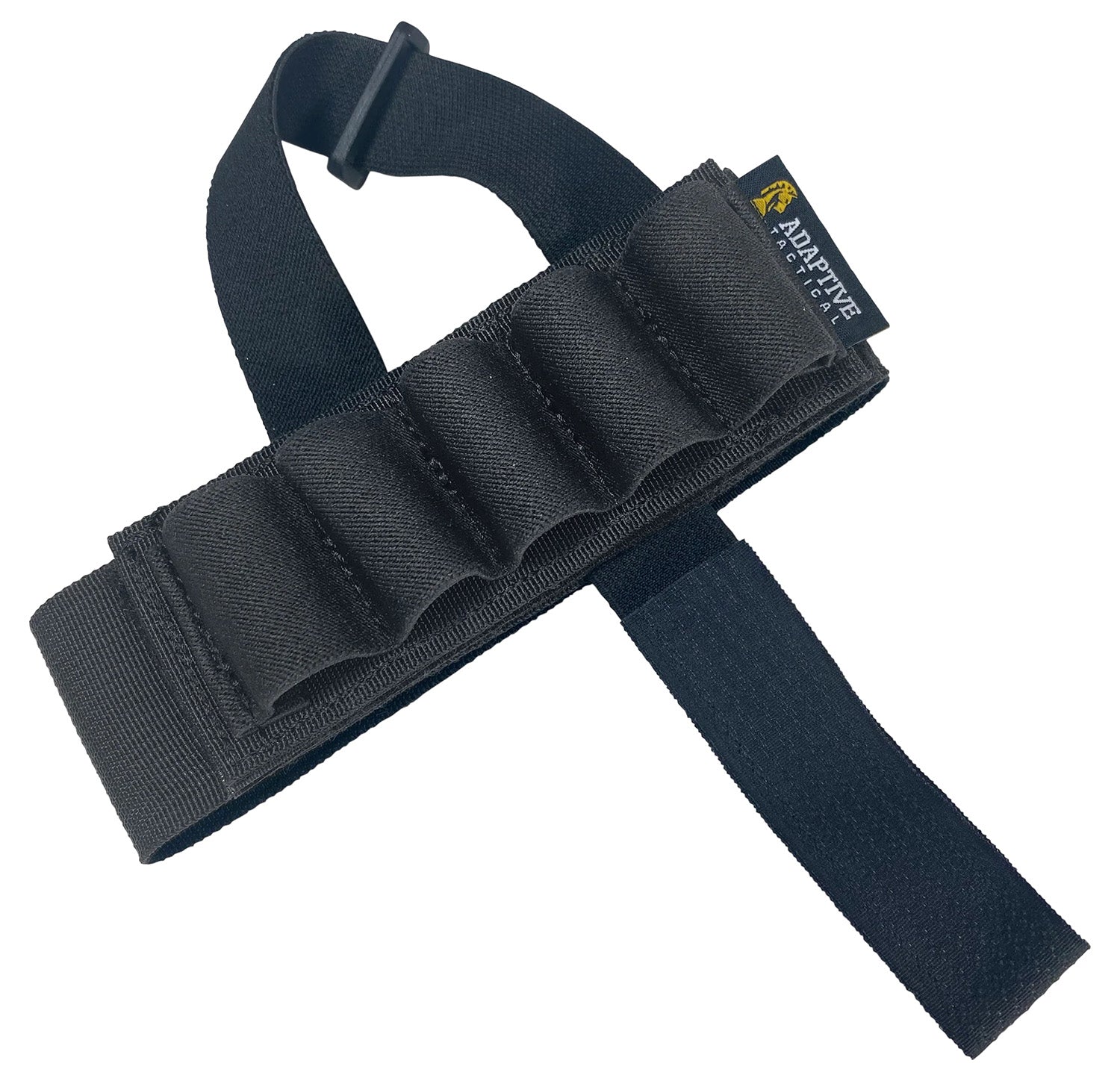 Adaptive Tactical AT06400 Shotgun Stock Shell Holder 5rd Removable Black Nylon