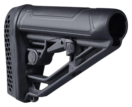 Adaptive Tactical AT02012 Black Synthetic M4-Style Adjustable Stock for AR-Platform Mil-Spec Buffer Tubes