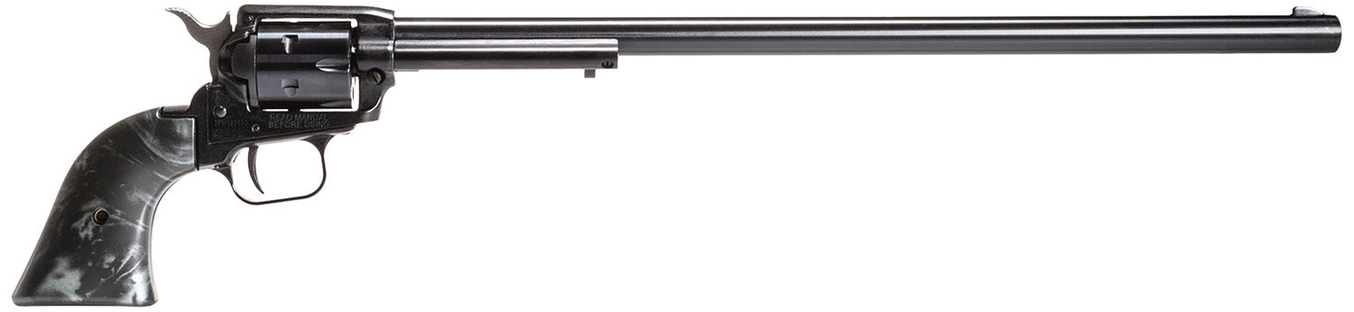 Heritage Mfg RR22B16BLKPRL Rough Rider 22 LR 6 Shot, 16" Black Oxide Steel Barrel, Black Oxide Zinc Alloy Frame, Black Oxide Cylinder, Black Pearl Grip, Manual Safety