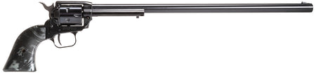 Heritage Mfg RR22B16BLKPRL Rough Rider 22 LR 6 Shot, 16" Black Oxide Steel Barrel, Black Oxide Zinc Alloy Frame, Black Oxide Cylinder, Black Pearl Grip, Manual Safety