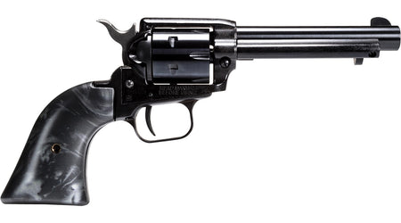 Heritage Mfg RR22B4BP Rough Rider 22 LR 6 Shot, 4.75" Black Oxide Steel Barrel, Black Oxide Zinc Alloy Frame, Black Oxide Cylinder, Black Pearl Grip, Manual Safety, Exposed Hammer