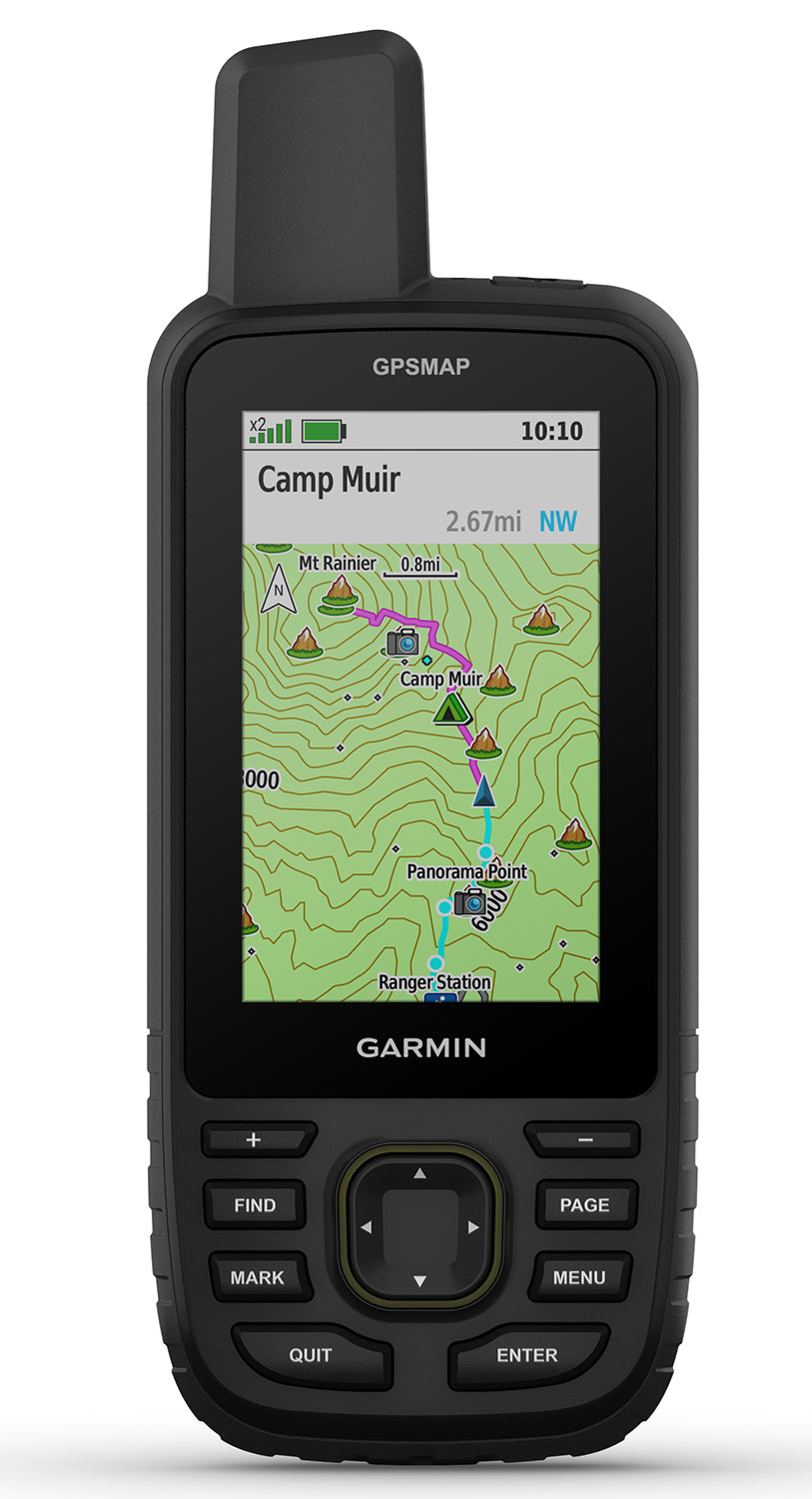 Garmin GPSMAP 67 Handheld GPS Black 3" TFT Display Multi-Band GNSS Satellite Imagery Preloaded Maps