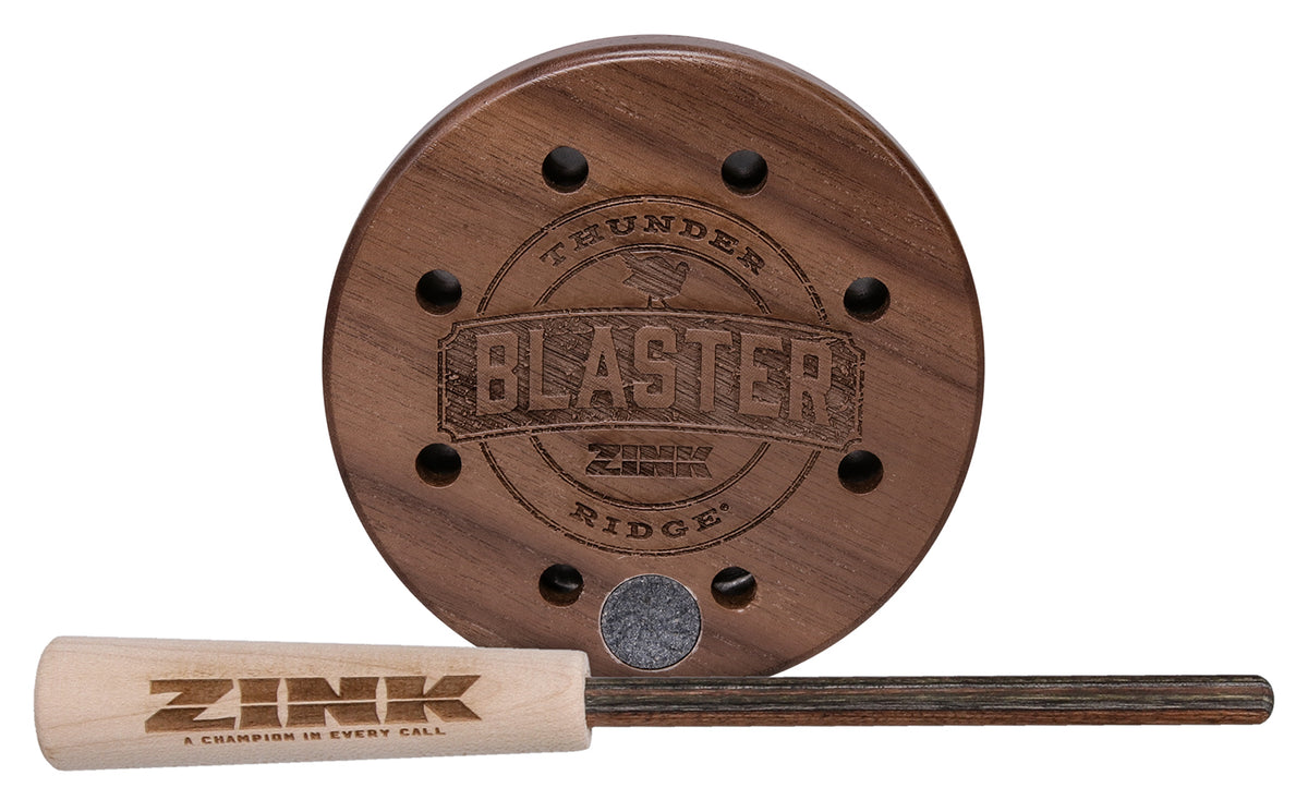 Zink ZNKRBPC Thunder Ridge Blaster Turkey Friction Call Natural Aluminum/Wood