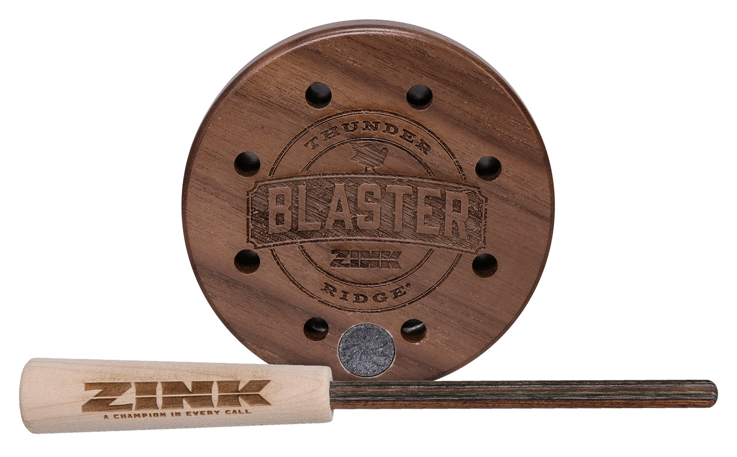 Zink ZNKRBPC Thunder Ridge Blaster Turkey Friction Call Natural Aluminum/Wood