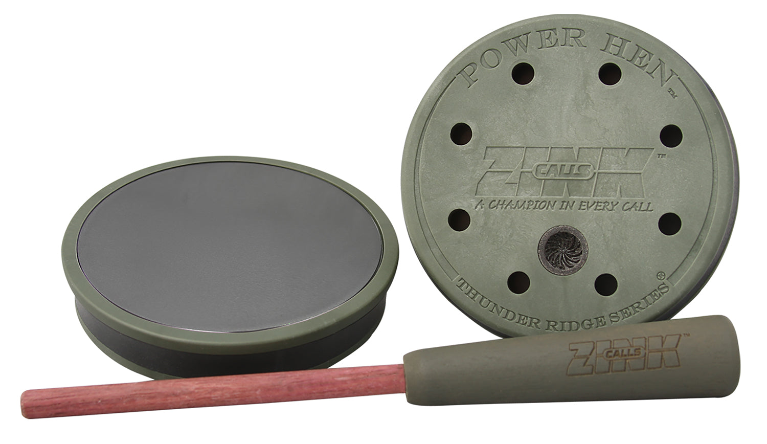 Zink ZNKZNK303 Thunder Ridge Waterproof Turkey Friction Call Green/Purple Slate