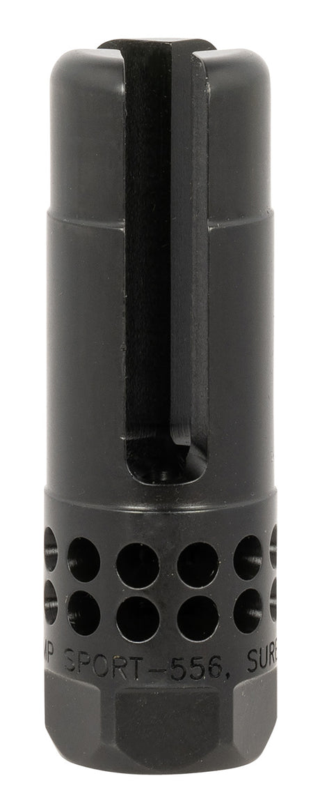 SureFire WARCOMP SPORT 5.56mm 3-Prong Ported Flash Hider, 1/2"-28 tpi, Nitride QPQ Coated