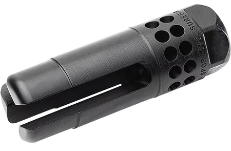SureFire WARCOMP SPORT 7.62mm 3-Prong Ported Flash Hider, 5/8"-24 tpi, Nitride QPQ Coated
