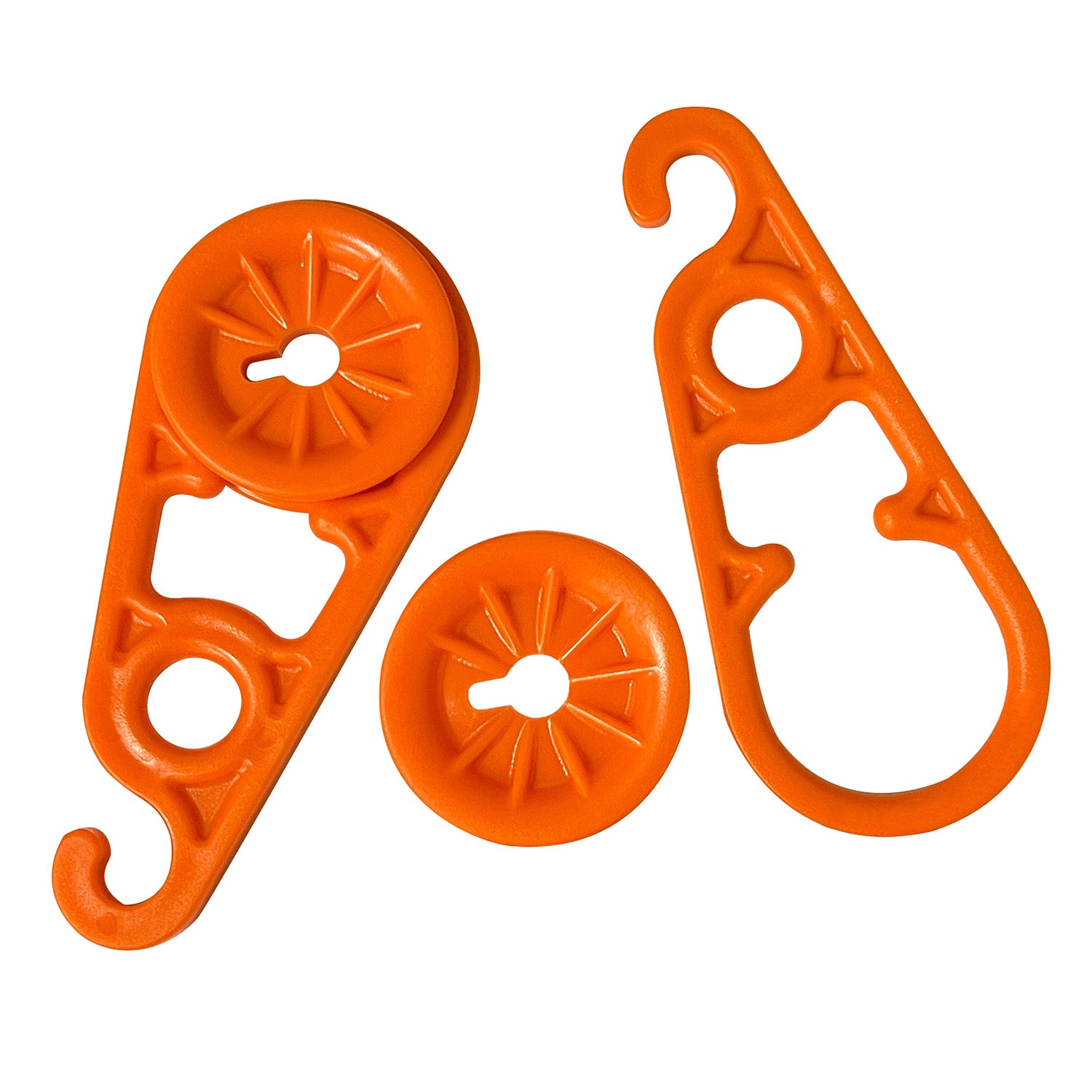 AccuSharp 1008C Super Snaps 7.80" Orange XL Tarp Grommet Replacement Clips - 15 Pack
