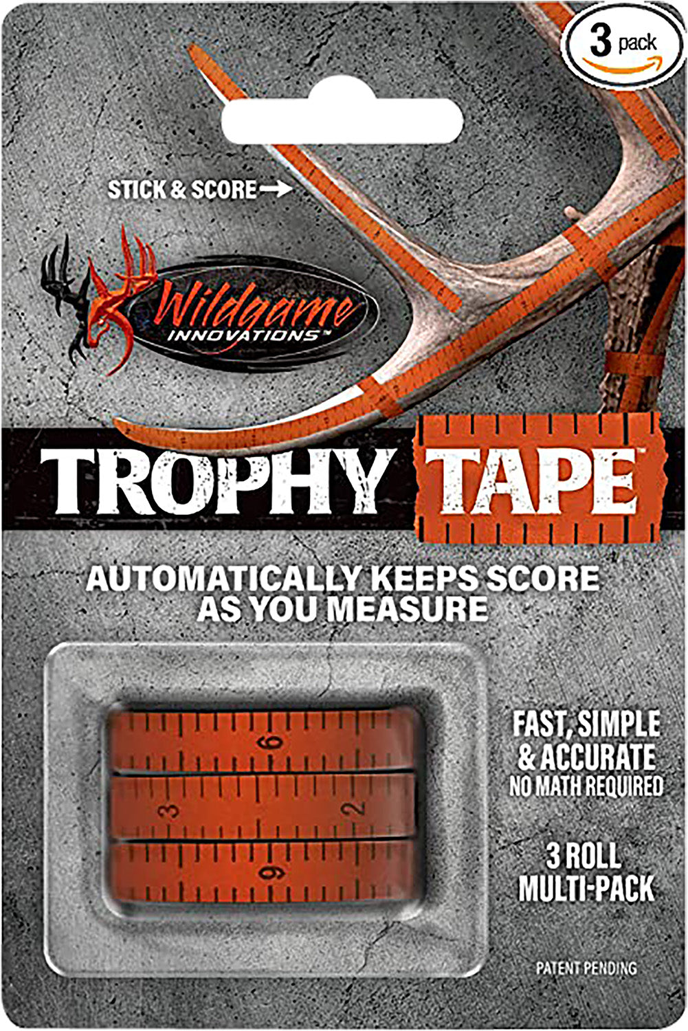 Wildgame Innovations WLD424 Orange Trophy Tape 3-Pack 200 Inch Rolls Game Scoring
