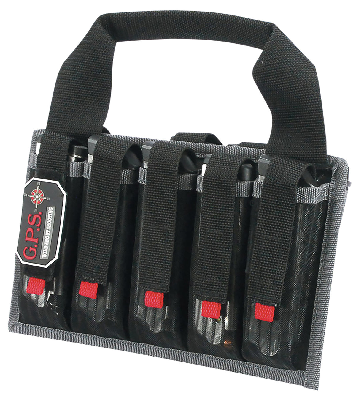 GPS Bags 1006MAG Pistol Magazine Tote Black Nylon 10-Mag Range Carrier