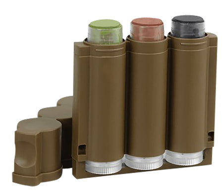 Hunters Specialties Speed Camo Tri-Color Hunting Makeup Kit Forest Green Mud Brown Black