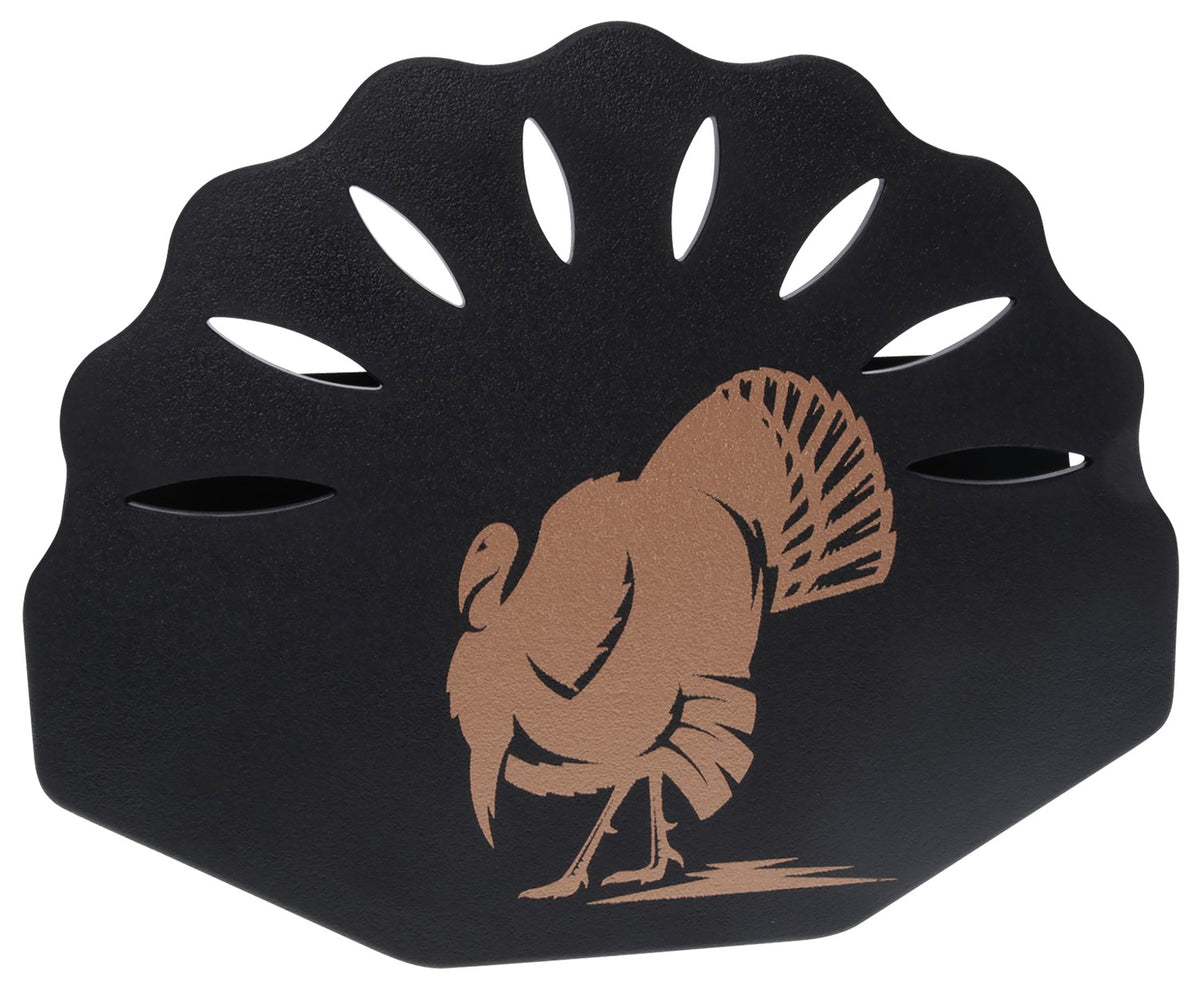 HS Strut Turkey Tail Display Plaque with Wood Grain Finish and Hardware