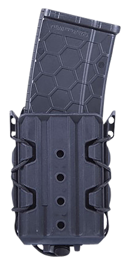 HSGI TACO V2 Single Rifle Mag Pouch Black Polymer Belt Clip and MOLLE U-Mount