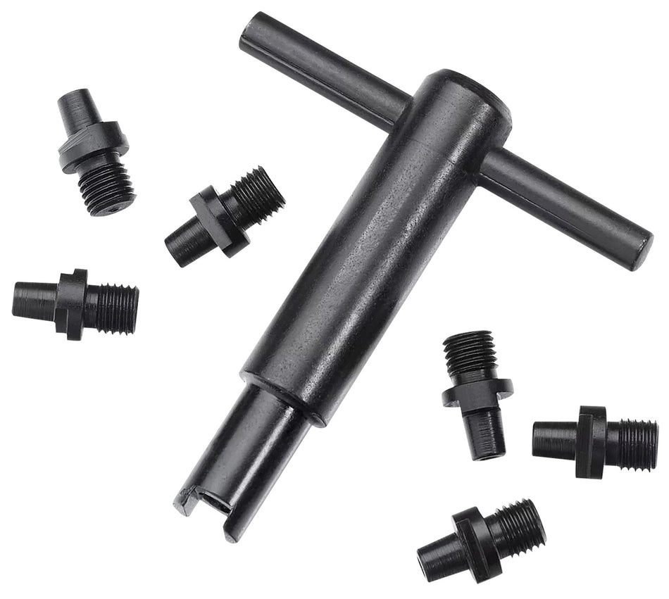 Pietta AC020+060 #10 Cap Nipples 6 Pack with Revolver Nipple Wrench Black Powder