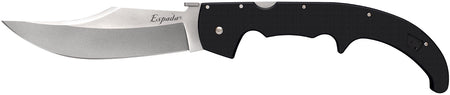 Cold Steel CS62MGC Espada XL Folding Knife 7.5" Plain AUS-10A Blade Black G10 Handle