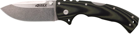 Cold Steel CS62RMA 4-Max Elite Folding Knife 4" Drop Point Stonewashed S35VN SS Blade G10 Handle