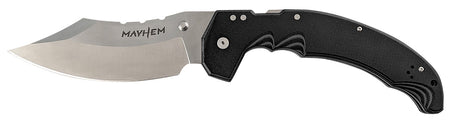 Cold Steel CSFL60DPLM Mayhem Folding Knife 6" Clip Point Modified Cleaver Satin AUS-10A Blade G10 Handle