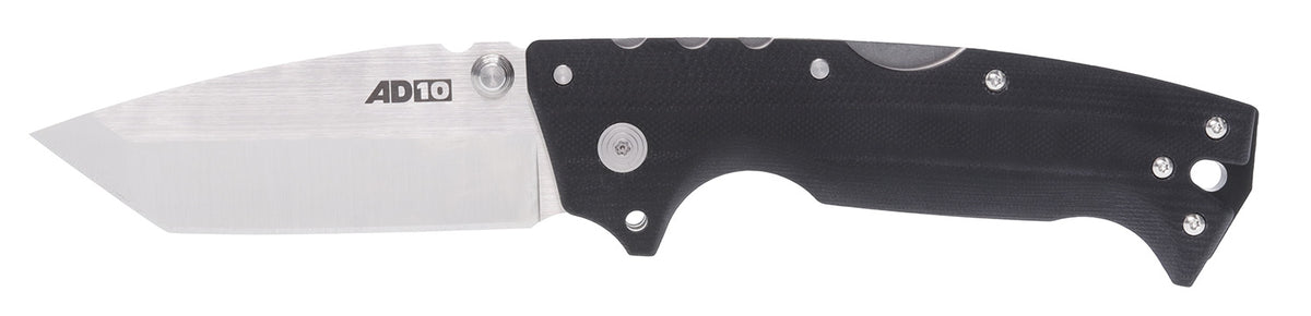 Cold Steel CS28DE AD-10 Folding Knife 4" Tanto Stonewashed S35VN SS Blade Black G10 Handle