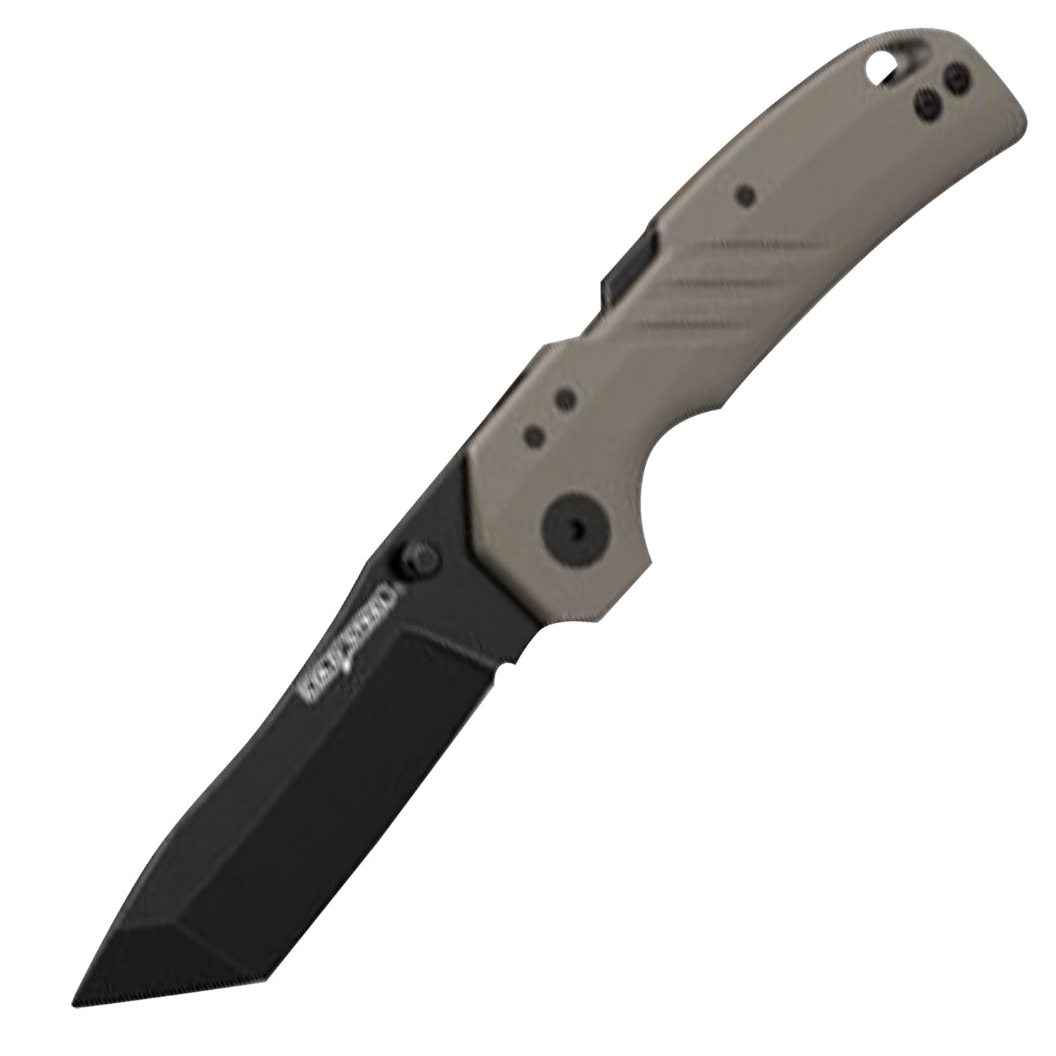 Cold Steel CSFL30DPLTBFZ Engage Folding Knife 3" Tanto Black PVD 4116 Blade Flat Dark Earth GFN Handle