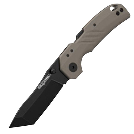 Cold Steel CSFL30DPLTBFZ Engage Folding Knife 3" Tanto Black PVD 4116 Blade Flat Dark Earth GFN Handle