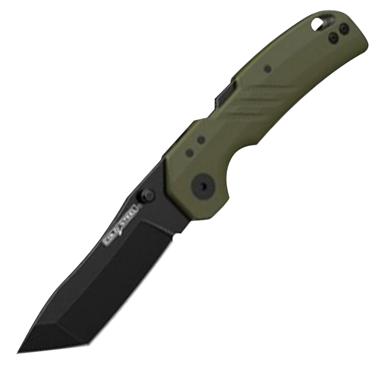 Cold Steel CSFL30DPLTBGZ Engage Folding Knife 3" Tanto Black PVD 4116 Blade Olive Drab GFN Handle