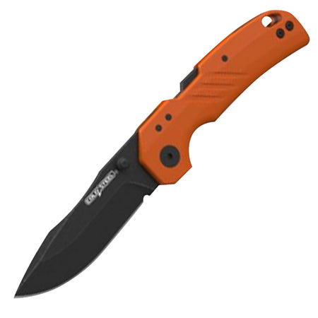 Cold Steel CSFL30DPLDBOZ Engage Folding Knife 3" Tanto Black PVD 4116 Blade Bright Orange GFN Handle