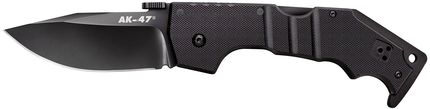 Cold Steel CS58M AK Folding Knife 3.5" Clip Point Plain Black Matte S35VN Blade G10 Handle